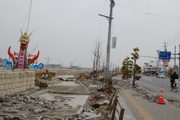 3月20日：塩竈市街地の被害の様子