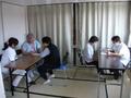 多賀城公園仮設住宅：血圧測定と健康相談